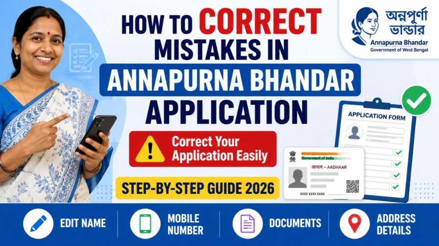 How to Correct Mistakes in Annapurna Bhandar Application