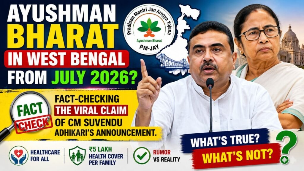 Ayushman Bharat in West Bengal from July 2026